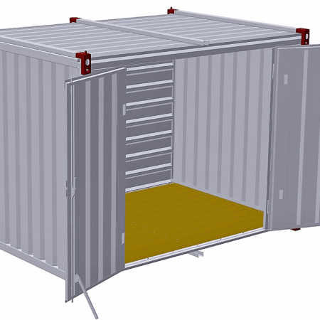 3m Storage Container - Double Side-Door