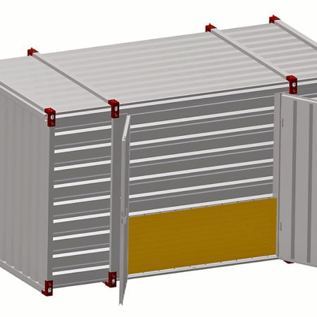 4m Storage Container - Double Side-Door