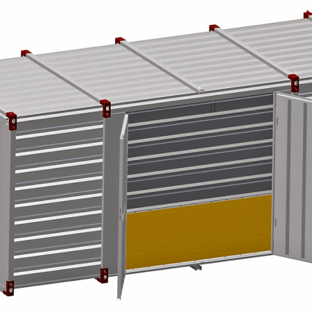 5m Storage Container - Double Side-Doors