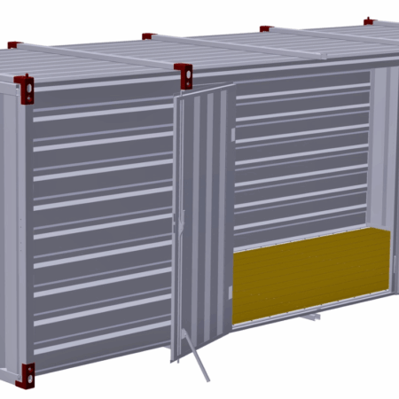 6m Storage Container - Double Side-Doors